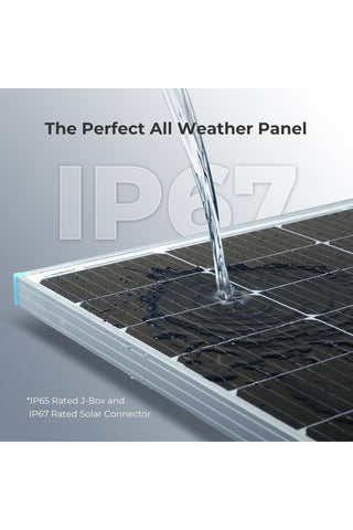 Image of Renogy 12v 100W Monocrystalline Rigid Solar Panel