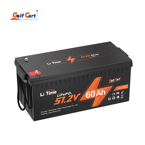 LiTime 48V (51.2V) 60Ah Lithium Golf Cart Battery, 120A BMS, 3072Wh Energy