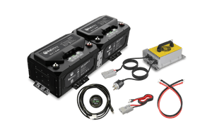BigBattery 48V 2X HUSKY 2 LiFePO4 Lithium Battery 5.12KwH 100Ah Fast Charger Kit [BNDL-B0015]