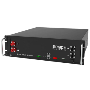 Epoch Batteries 48V 100Ah 5.12kWh - Self-Heating Server Rack Lithium Battery