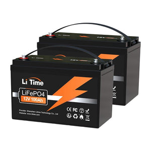 LiTime 12V 100Ah LiFePO4 Lithium Deep Cycle Battery