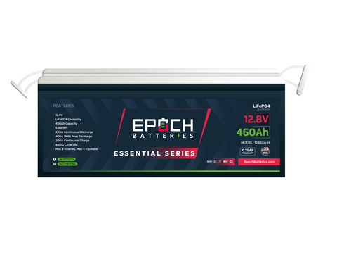 Image of Epoch Batteries 12V 460Ah | Heated & Bluetooth | LiFePO4 Battery - Epoch Essentials