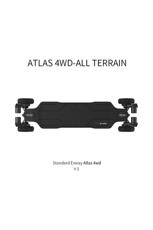 Exway Atlas Carbon 4WD 1200W All Terrain Electric Skateboard