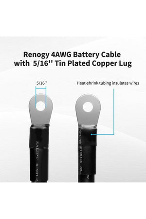 Renogy Copper Battery Interconnect Cable for 5/16