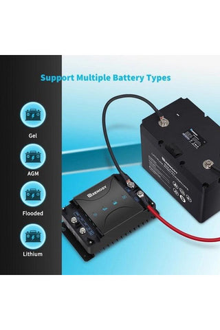 Image of Renogy DCC30S 12V 30A Dual Input DC-DC On-Board Battery Charger with MPPT