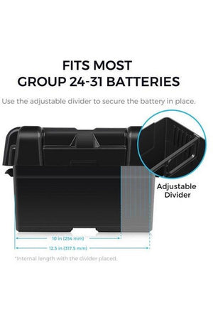Renogy Heavy Duty Battery Box for Group 24-31 Battery Sizes