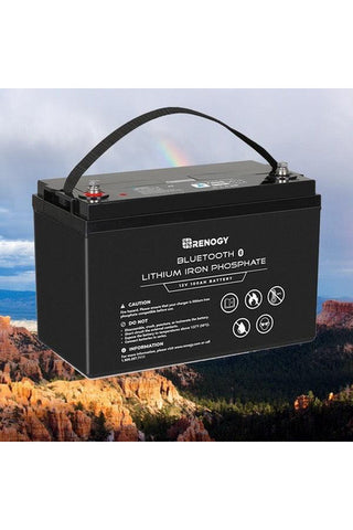 Image of Renogy 12V 100Ah Lithium Iron Phosphate Battery with Bluetooth