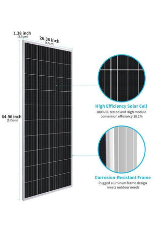 Image of Renogy 12V Monocrystalline Solar Panel