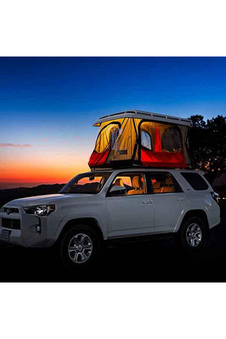 Image of BadAss Tents 2009-22 Toyota 4Runner (Gen 5) CONVOY® Rooftop Tent w/ Low Mount Crossbars