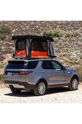 Image of BadAss Tents 2017-22 Land Rover Discovery 5 (Full Size) CONVOY® Rooftop Tent w/ Low Mount Crossbars