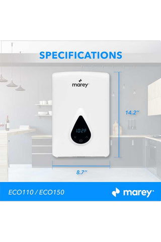Image of Marey ECO 110 Electric Water Heater 11kW/ 220V / ETL - Renewable Outdoors