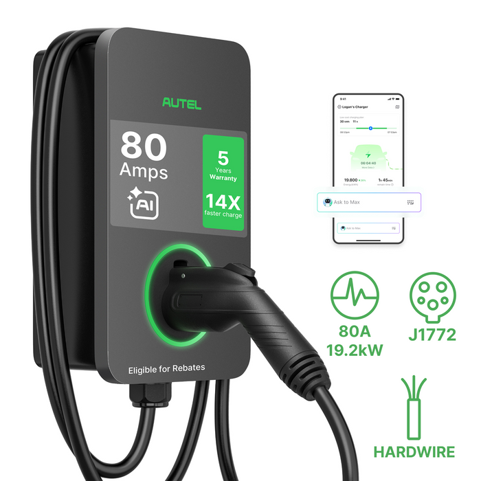 Autel MaxiCharger 80A 19.2kW Level 2 Home EV Charger