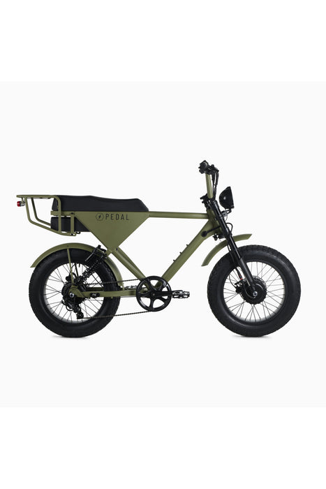 Pedal Electric All Wheel Drive S Electric Bike- Olive Green