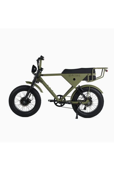 Pedal Electric All Wheel Drive S Electric Bike- Olive Green