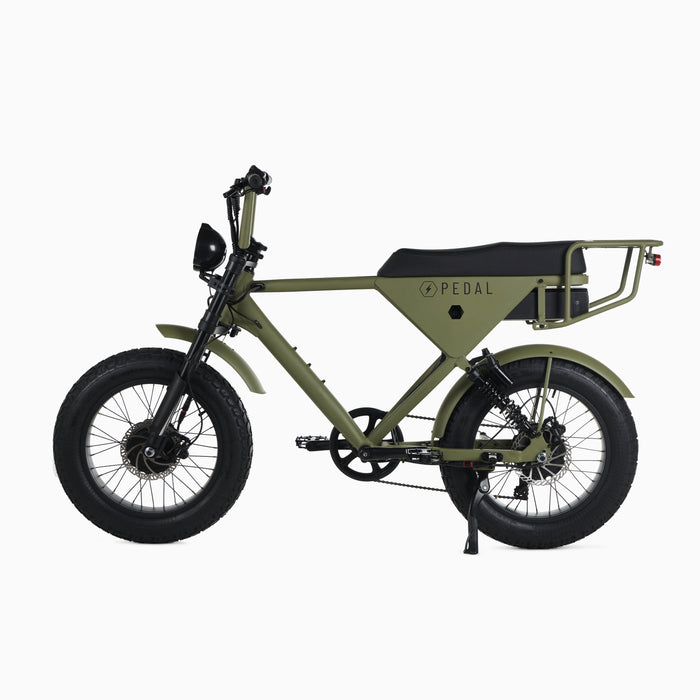 Pedal Electric All Wheel Drive S Electric Bike- Olive Green