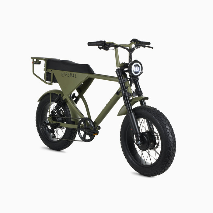 Pedal Electric All Wheel Drive S Electric Bike- Olive Green