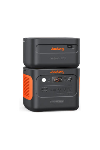 Image of Jackery Explorer 1000 Plus Portable Power Station with 2x Solar Saga 100w Solar Panel Promo