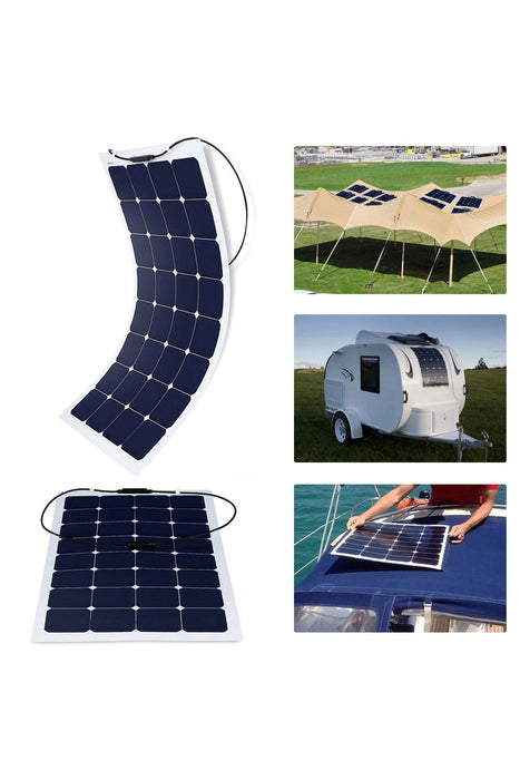 ACOPOWER 110w 12v Flexible Thin lightweight ETFE Solar Panel with Connector