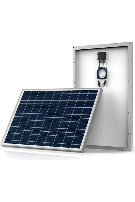 ACOPOWER 100W Polycrystalline Solar Panel for 12 Volt Battery Charging
