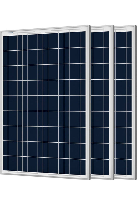 ACOPOWER 100W Polycrystalline Solar Panel for 12 Volt Battery Charging