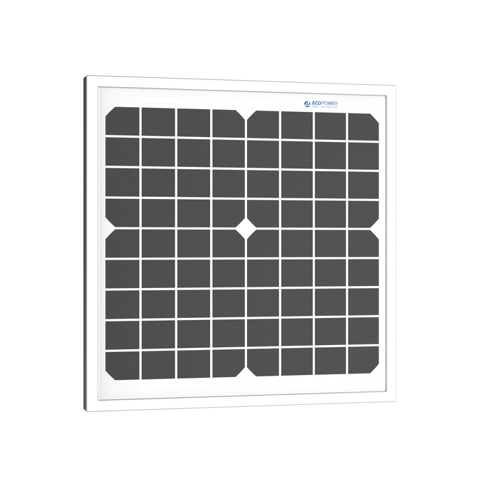 ACOPower 10W Mono Solar Panel for 12V Battery Charging RV Boat, Off Grid