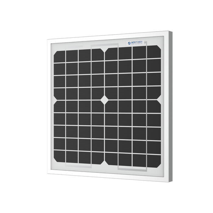 ACOPower 10W Mono Solar Panel for 12V Battery Charging RV Boat, Off Grid