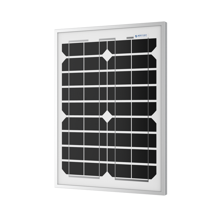 ACOPower 20 Watt Mono Solar Panel for 12 V Battery Charging, Off Grid