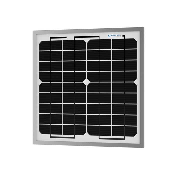 ACOPower 10W Mono Solar Panel for 12V Battery Charging RV Boat, Off Grid