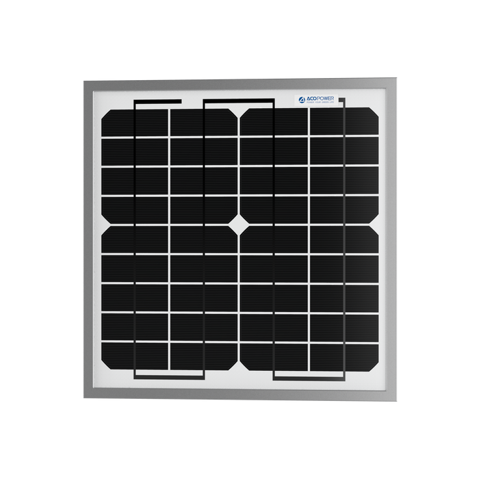 ACOPower 10W Mono Solar Panel for 12V Battery Charging RV Boat, Off Grid