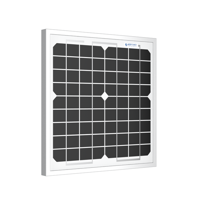 ACOPower 10W Mono Solar Panel for 12V Battery Charging RV Boat, Off Grid