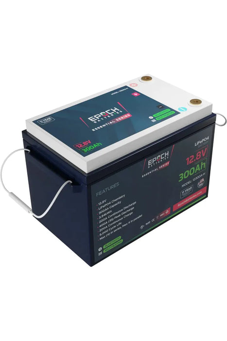 Epoch Batteries 12V 300Ah | Heated & Bluetooth | LiFePO4 Battery - Epoch Essentials