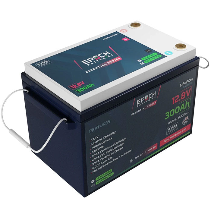 Epoch Batteries 12V 300Ah Essential Series LiFePO4 Battery