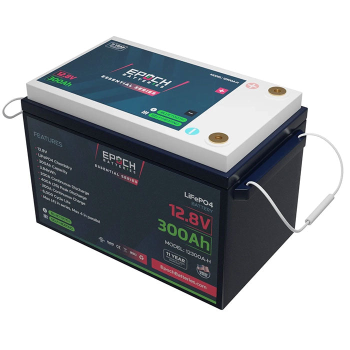Epoch Batteries 12V 300Ah Essential Series LiFePO4 Battery