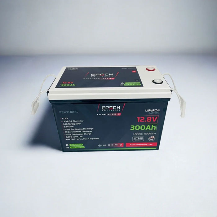 Epoch Batteries 12V 300Ah Essential Series LiFePO4 Battery