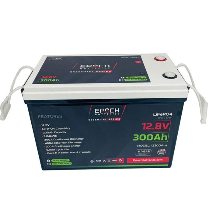 Epoch Batteries 12V 300Ah Essential Series LiFePO4 Battery