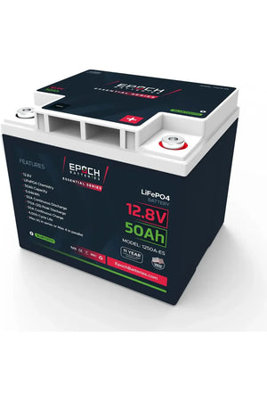 Epoch Batteries 12V 50Ah | Bluetooth | LiFePO4 Battery