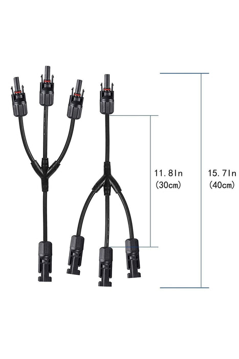 ACOPOWER  Y Branch Connectors,1 to 3 M/FFF + F/MMM Solar Parallel Adapter