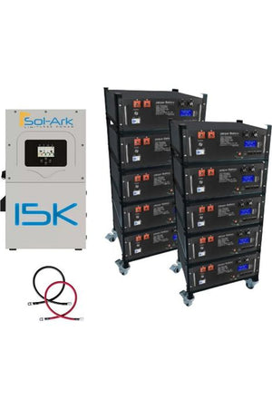 Sol-Ark Pre-Wired Hybrid Solar Inverter System Bundle - 51kWH Jakiper PRO Lithium Battery