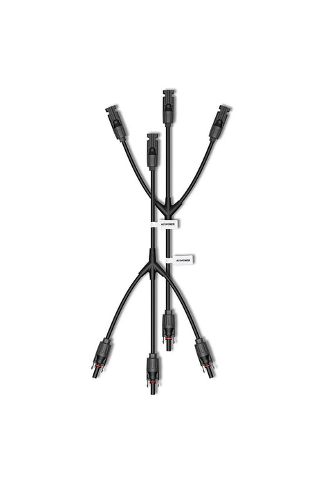 ACOPOWER  Y Branch Connectors,1 to 3 M/FFF + F/MMM Solar Parallel Adapter