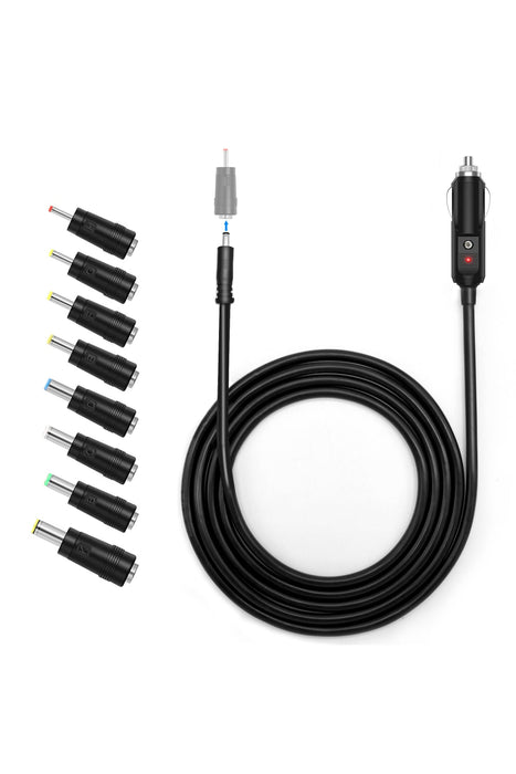 ACOPOWER DC12V/24V Car Cigarette Lighter to DC5.5x2.1mm Connector Adapter