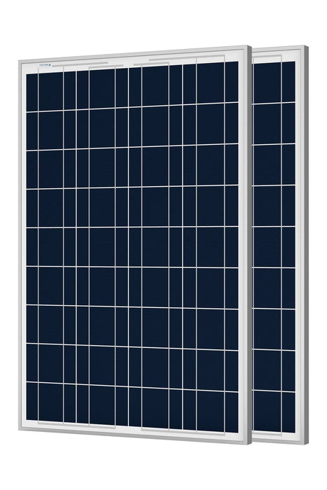 ACOPOWER 100W Polycrystalline Solar Panel for 12 Volt Battery Charging