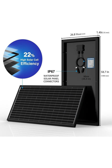 ACOPower 200 Watt 12 Volts Monocrystalline for Water Pumps, Residential Power Supply