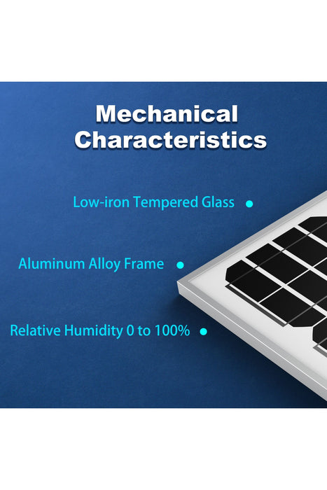 ACOPOWER 20 Watt Mono Solar Panel for 12 V Battery Charging, Off Grid