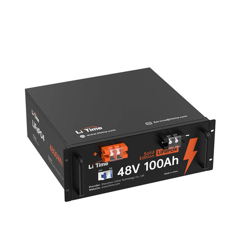 Image of LiTime 48V 100Ah LiFePO4 Deep Cycle Server Rack Battery