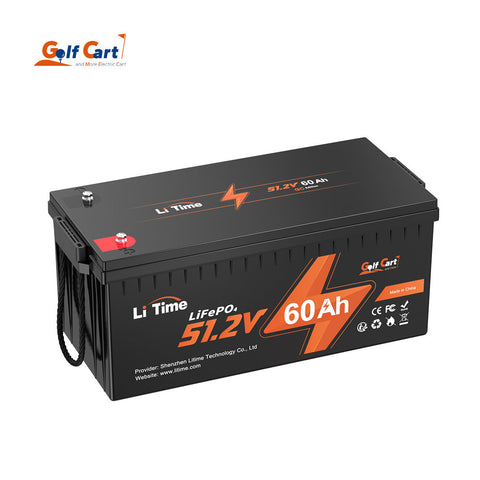 Image of LiTime 48V (51.2V) 60Ah Lithium Golf Cart Battery, 120A BMS, 3072Wh Energy