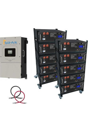 Sol-Ark Pre-Wired Hybrid Solar Inverter System Bundle - 51kWH Jakiper PRO Lithium Battery