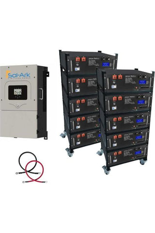 Image of Sol-Ark Pre-Wired Hybrid Solar Inverter System Bundle - 51kWH Jakiper PRO Lithium Battery
