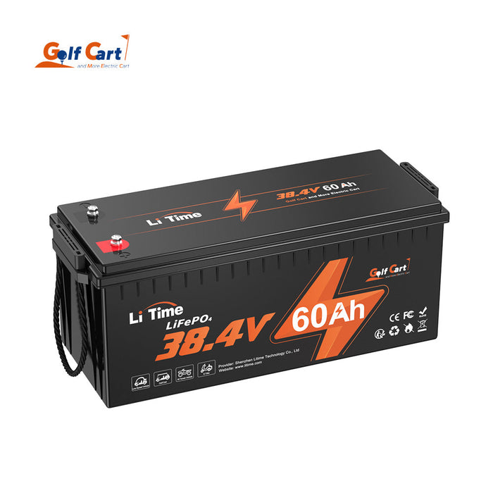 LiTime 36V 60Ah Lithium Golf Cart Battery, 120A BMS, 2304Wh Energy