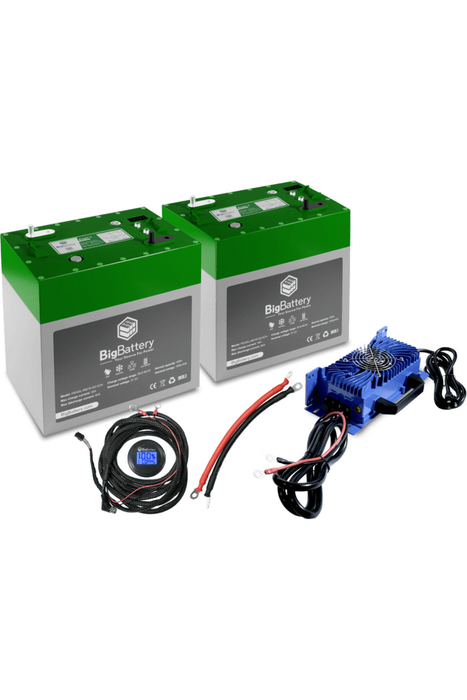 BigBattery | 48V 2X EAGLE 2 Bundle | LiFePO4 Lithium Battery 3.26kWh Total | For Golf Carts, Utility Vehicles, RVs & Camper Vans [BNDL-B0013]