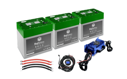 Image of BigBattery | 48V 2X EAGLE 2 Bundle | LiFePO4 Lithium Battery 3.26kWh Total | For Golf Carts, Utility Vehicles, RVs & Camper Vans [BNDL-B0013]